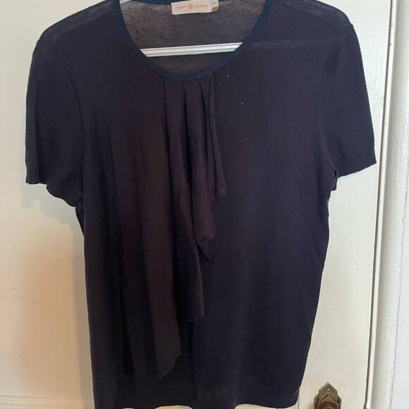 Tory Burch Ruffled T Shirt - Picture 1 of 4